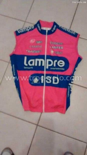 Tenue vélo cycliste "coupe vent lampre"neuf - 1
