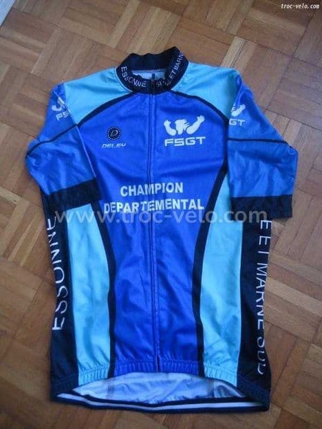 Maillot MC champion departemental TM (2 bleus) - 1