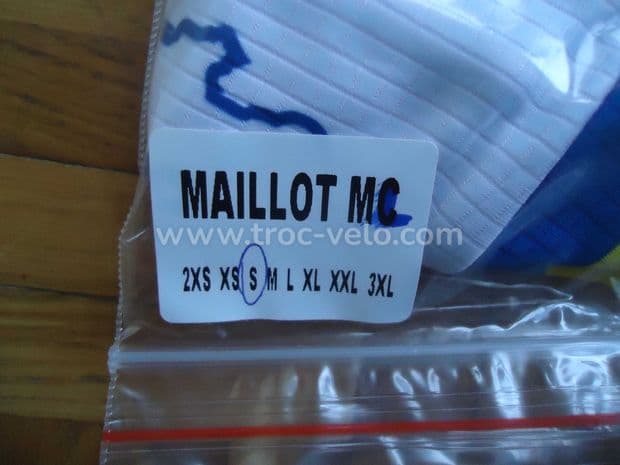 Maillot ML champion departement TS Blanc - 3