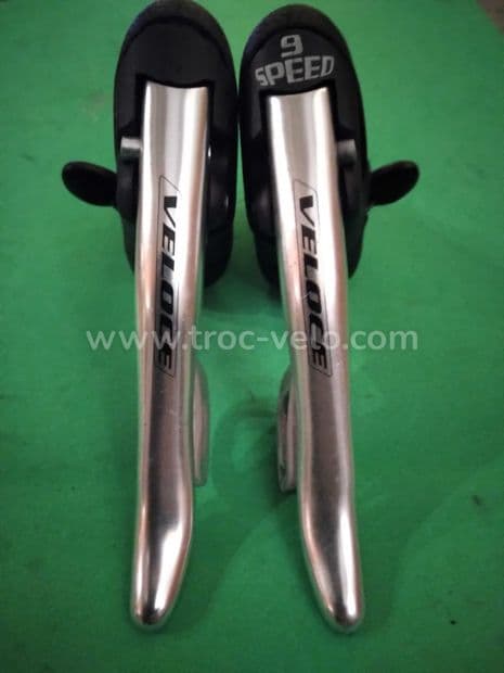 Manette CAMPAGNOLO Veloce 9v compatible 2 ou 3 Plateaux - 1
