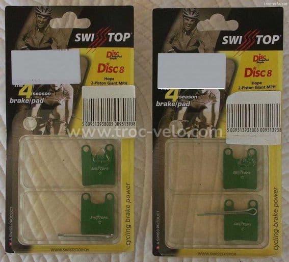 4 plaquettes swissstop disc 8 pour giant mph neuves ! - 1