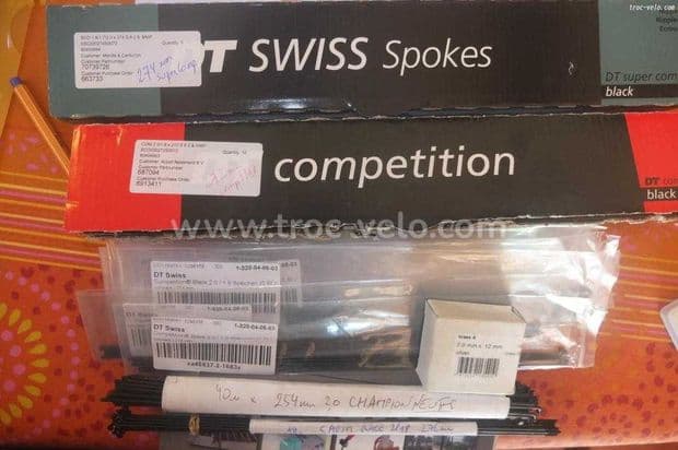 Différents rayons dt swiss et sapim 254mm 254 - 1