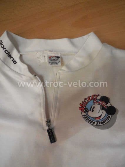 MAILLOT POIDS ROUGES  GIORDANA POUR  DYSNEY MICKEY RARE + SACOCHE TDF - 4