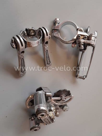 Dérailleur avant arrière, leviers de comandes Shimano 600.arabesque mini groupe  - 4
