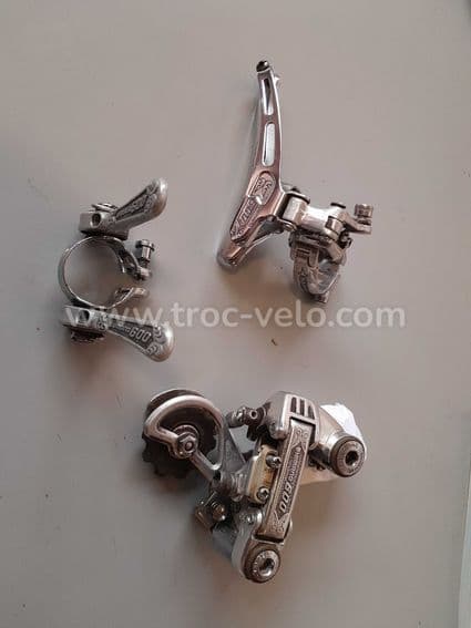 Dérailleur avant arrière, leviers de comandes Shimano 600.arabesque mini groupe  - 2