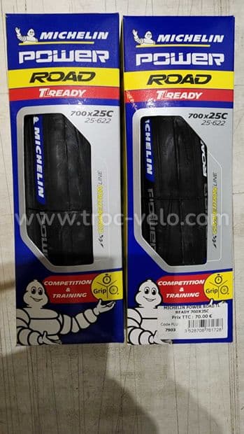 Pneus michelin power road tubeless ready - 1