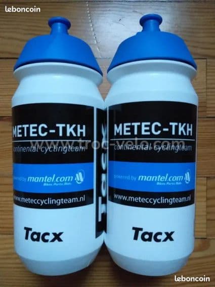 Lot de 2 gourdes bidons vélo cyclisme sport hydratation nutriment sel eau course route - 1
