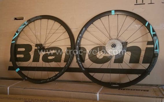 Paire de roues  vélo BIANCHI Racing 418 Disc FULCRUM  - 1