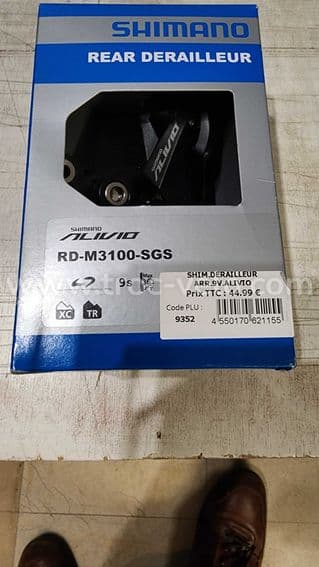 Derailleur arriere shimano alivio rdm3100 9v - 1