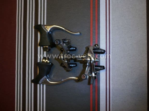 ensemble Shimano 105 vintage (leviers étriers patins de frein) - 1