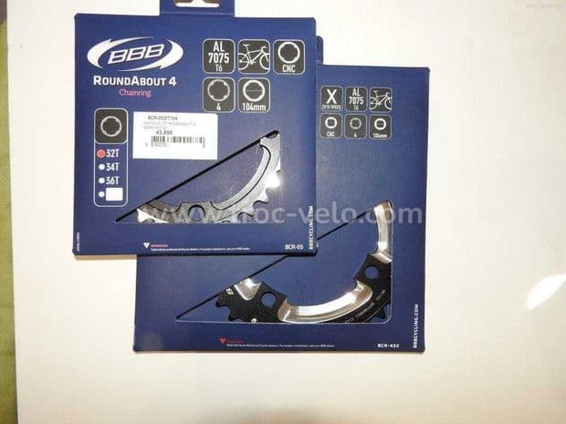 Plateau bbb mtbgear 2x10 38 104 - 1
