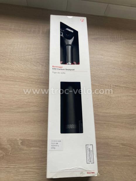 Tige de selle Bontrager XXX LITE carbon 31,6mm/ L 400mm - 3
