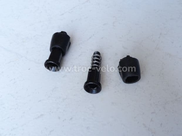 Butées de gaines de dérailleurs acier noir 5mm (la paire) - 2