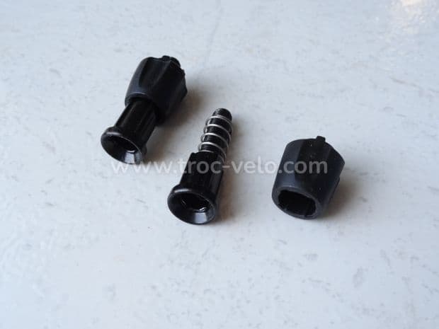 Butées de gaines de dérailleurs acier noir 5mm (la paire) - 3