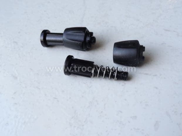Butées de gaines de dérailleurs acier noir 5mm (la paire) - 5