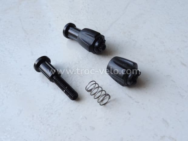 Butées de gaines de dérailleurs acier noir 5mm (la paire) - 7