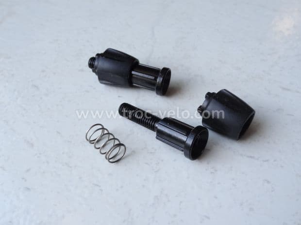 Butées de gaines de dérailleurs acier noir 5mm (la paire) - 8