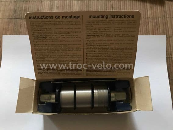 Boîtier de pédalier Stronglight Delta acier L:132mm - 3