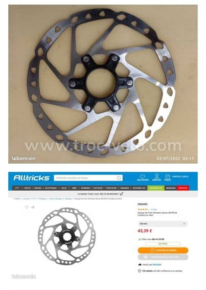 Disque frein Shimano SM-RT64M - 2
