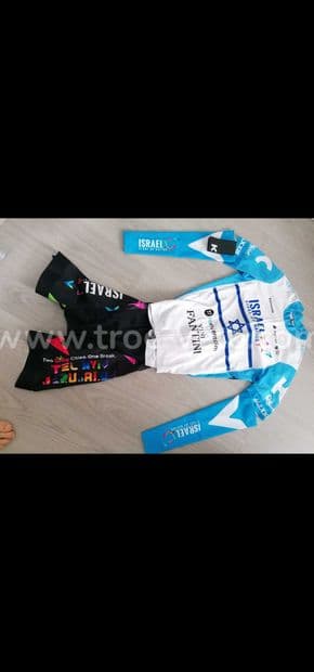  Tenue pro katusha Israel start up nation champion d'Israël 2020+manchette  - 1