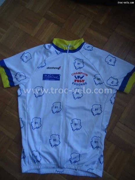 Maillot MC champion departemental TS Blanc - 1