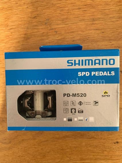 Pedales SPD shimano blanche  - 1