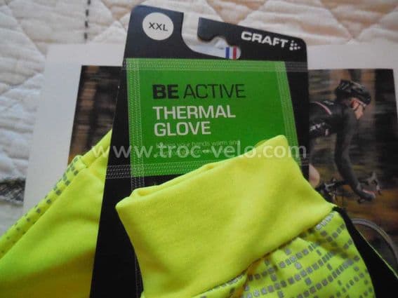 CRAFT BE -ACTIVE THERMAL GLOVE T  XXL  SOIT 9 - 2