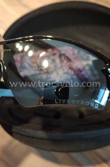 Lunettes "Oakley Radar" noir pailleté & écran Livestrong - 4