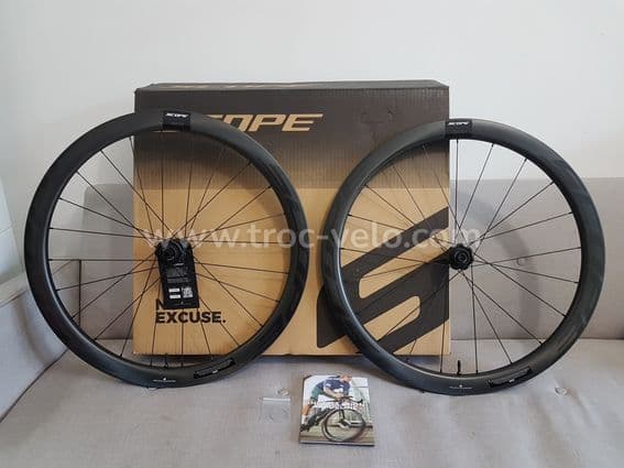 Roues carbone à pneus Gravel Cyclo-Cross SCOPE R4.A (AllRoad) 12x100mm / 12x142mm Shimano HG - 2