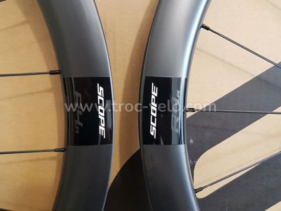 Roues carbone à pneus Gravel Cyclo-Cross SCOPE R4.A (AllRoad) 12x100mm / 12x142mm Shimano HG - 4