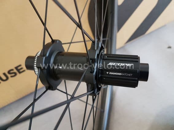 Roues carbone à pneus Gravel Cyclo-Cross SCOPE R4.A (AllRoad) 12x100mm / 12x142mm Shimano HG - 8