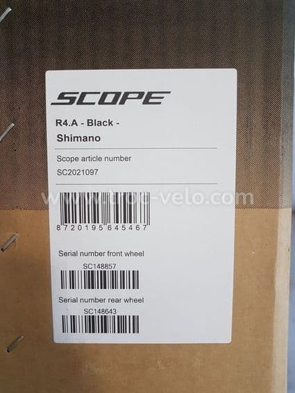 Roues carbone à pneus Gravel Cyclo-Cross SCOPE R4.A (AllRoad) 12x100mm / 12x142mm Shimano HG - 15