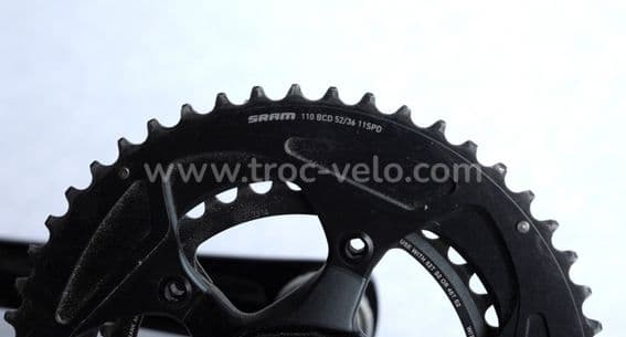 Pédalier Double SRAM Rival 52/36 110BCD + boitier GXP - 1
