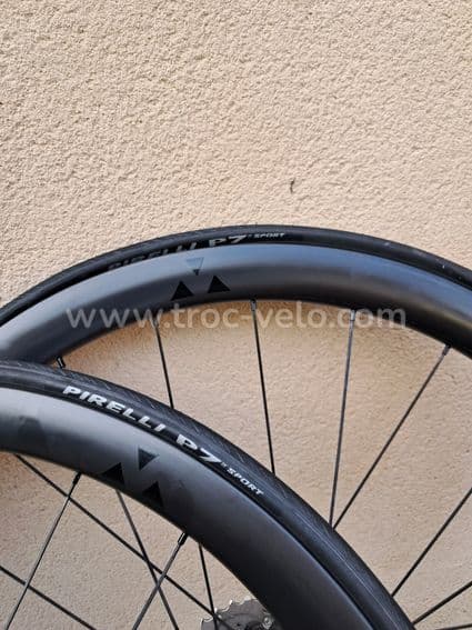 Roues carbone disques miche swr40 neuves - 4