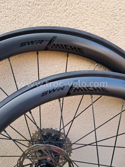Roues carbone disques miche swr40 neuves - 5