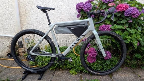 Vélo gravel carbone Canyon Grizl CF 7 2025 Sram AXS et roues Mavic + courses 2.2 - 1