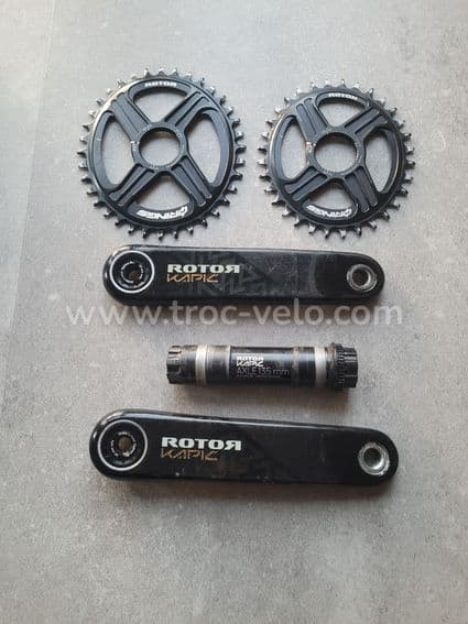 Pédalier Rotor Kapic Carbon - 1