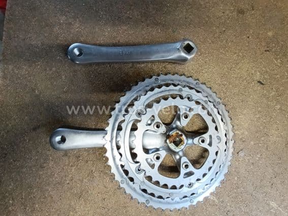 Pedalier Campagnolo Mirage Triple Plateau 170mm - 2