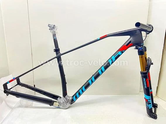 Ensemble cadre VTT carbone MONDRAKER Podium RR noir 2018 taille M - 1