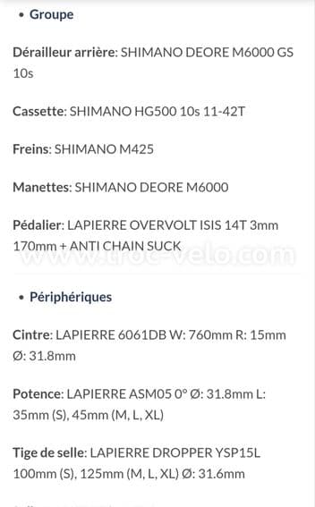 VTT Lapierre Overvolt 500I 2018 AE - 8