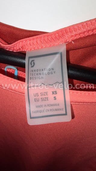 Maillot Route Scott corail - taille S - 4