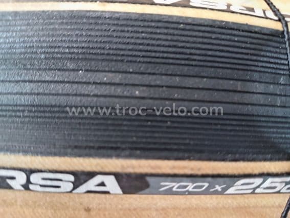 pneu vittoria corsa 700xc noir et beige neuf - 2