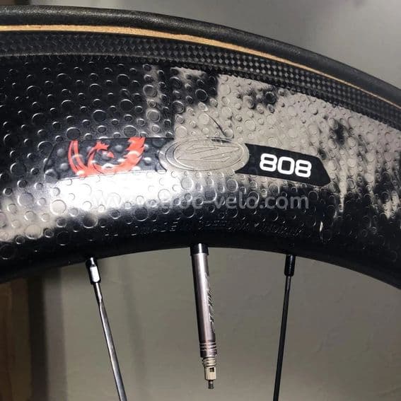 Roues avant et arrière en carbone ZIPP 808 Firecrest TU 1500 - 4