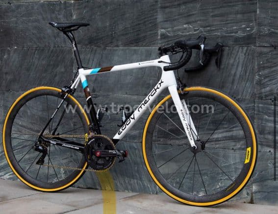 Cadre Eddy Merckx Stockeu 69 (Ridley helium SLX peint) pro team freinage patin - 1