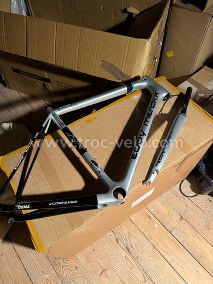 Cadre Eddy Merckx Stockeu 69 (Ridley helium SLX peint) pro team freinage patin - 7
