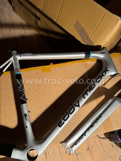 Cadre Eddy Merckx Stockeu 69 (Ridley helium SLX peint) pro team freinage patin - 8