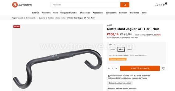 Guidon Most Jaguar GR Di2 (460 mm) - 8