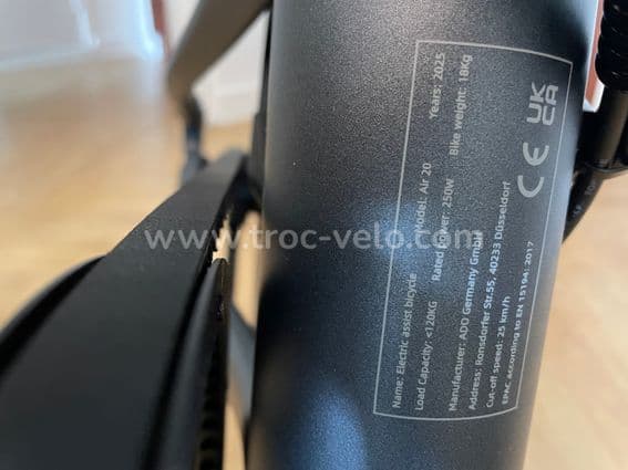 ADO Air 20- vélo électrique pliable neuf jamais roulé - 7
