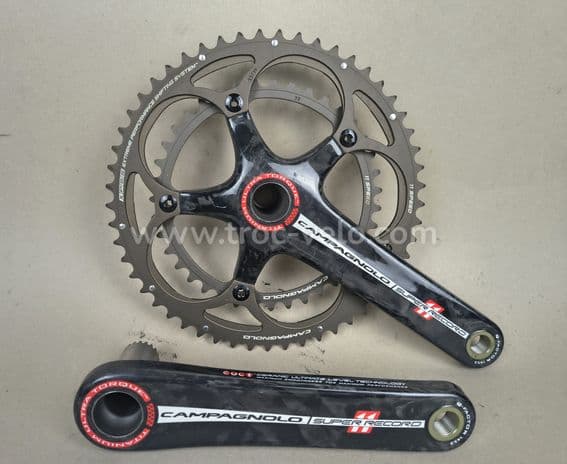 Pédalier Campagnolo Super Record Ultra-Torque TI Carbon, 2x11 vitesses - 1
