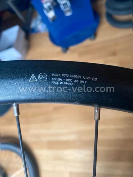 Roue vélo Mach1, m570, 622x19C, Disc use only - 7